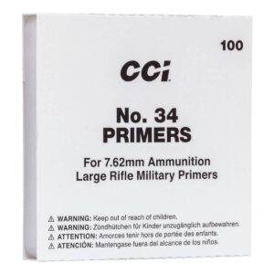 CCI Large Rifle 7.62mm NATO-Spec Military Primers #34